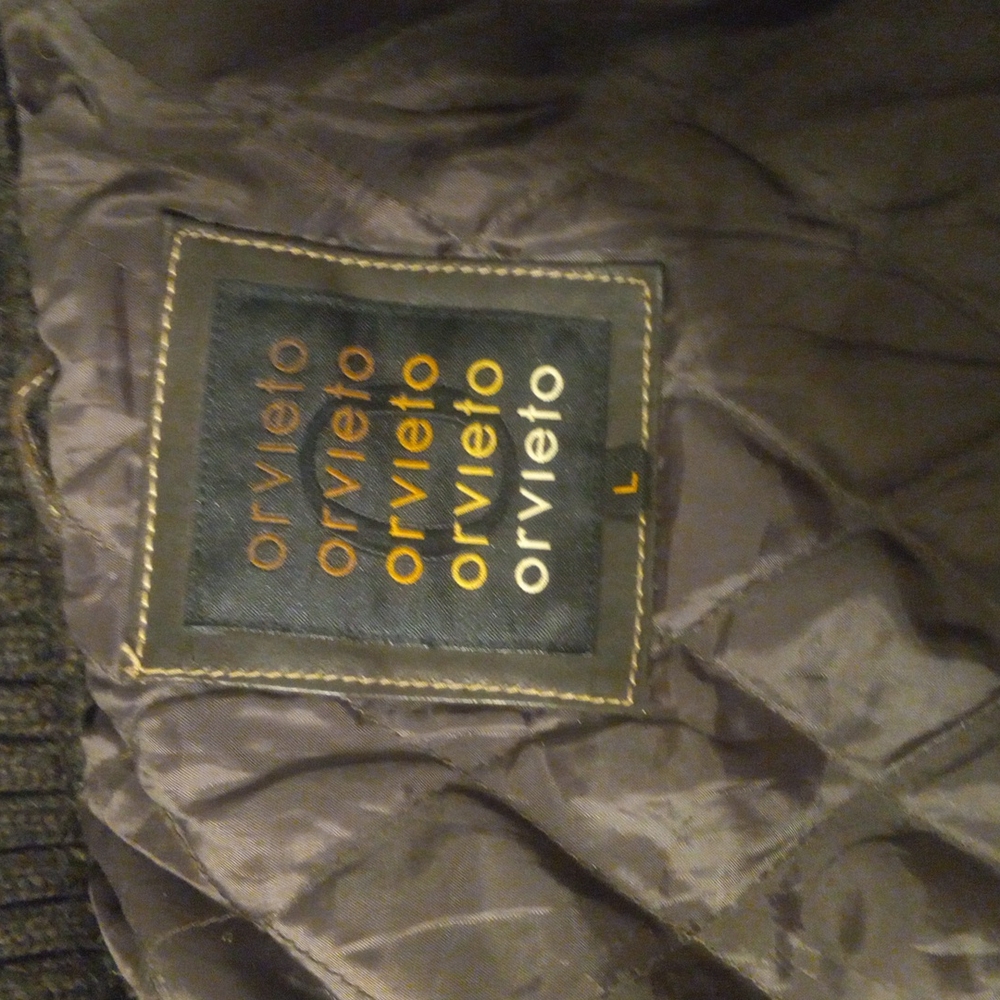 Leather Coat Large - image 3